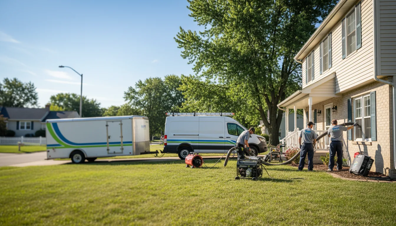 Flooded Basement Restoration And Cleanup With Repair in Mount Sterling, IL near me